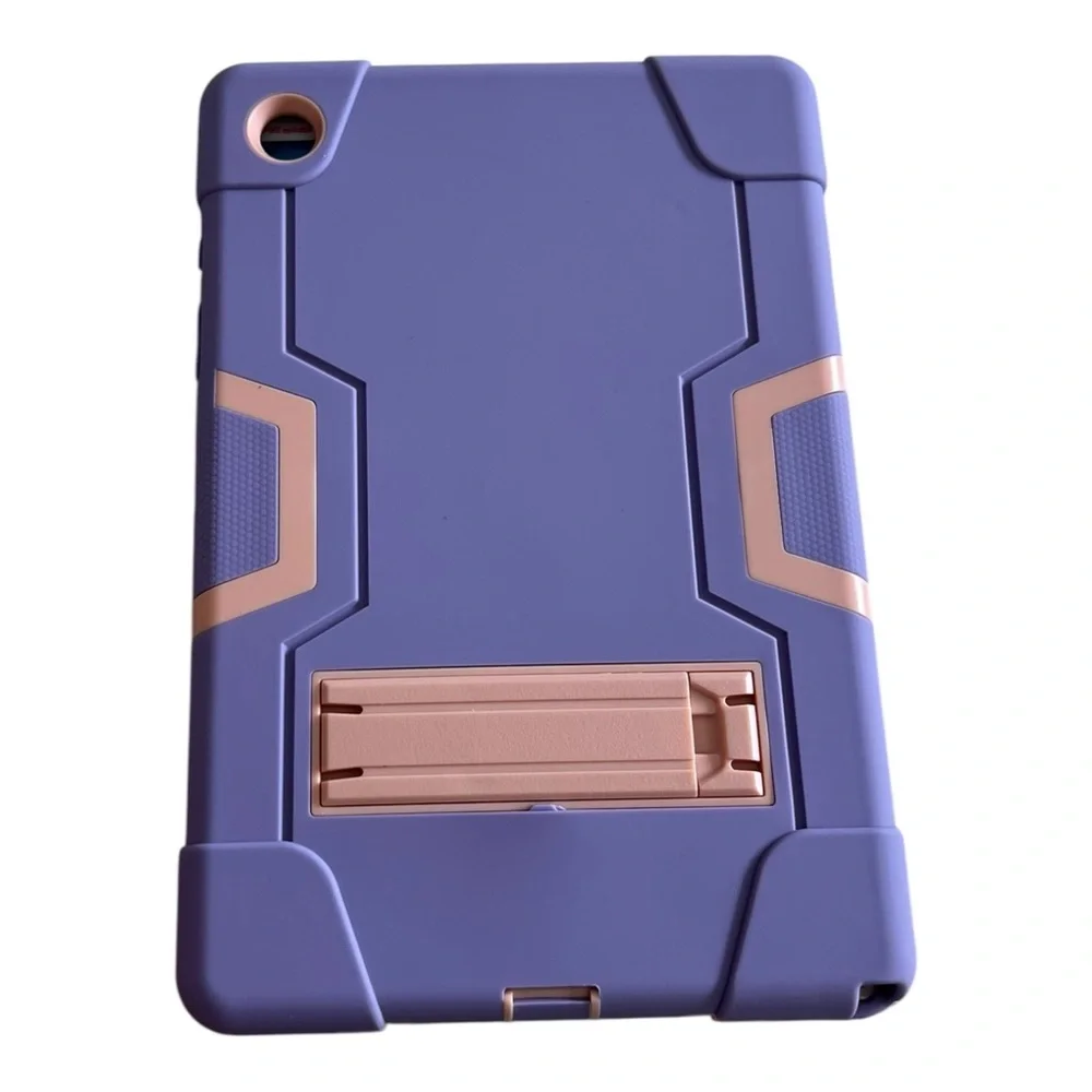 Purple & Pink Samsung Galaxy Tab A8 Case 10.5 inch SM-X200 /SM-X205/ SM-X207 - Picture 6 of 8